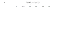 Tablet Screenshot of dining-innovation.com